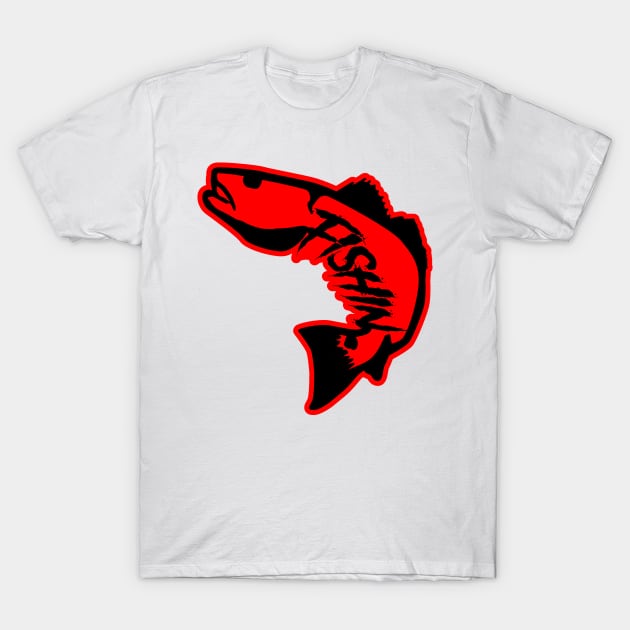 RED FISHIN T-Shirt by SAINTSPHOTOS